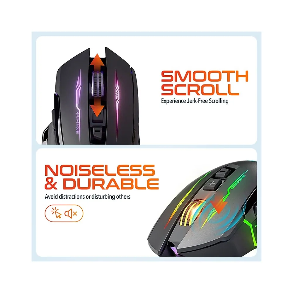 Online Delton G37 Wireless Optical Gaming Mouse, Black (DMGAM37ERG)