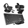 Clearance Delton Work Anywhere 90X Wireless Noise Canceling Bluetooth Computer On-Ear Headset Kit (DBND4WLS90XREG)