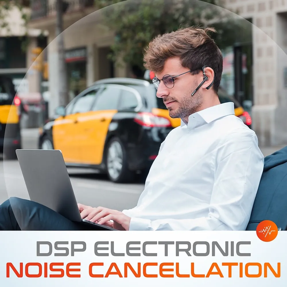 Delton 95X Wireless Noise Canceling Bluetooth Computer Headset, MS Teams, Black (DBH95X)