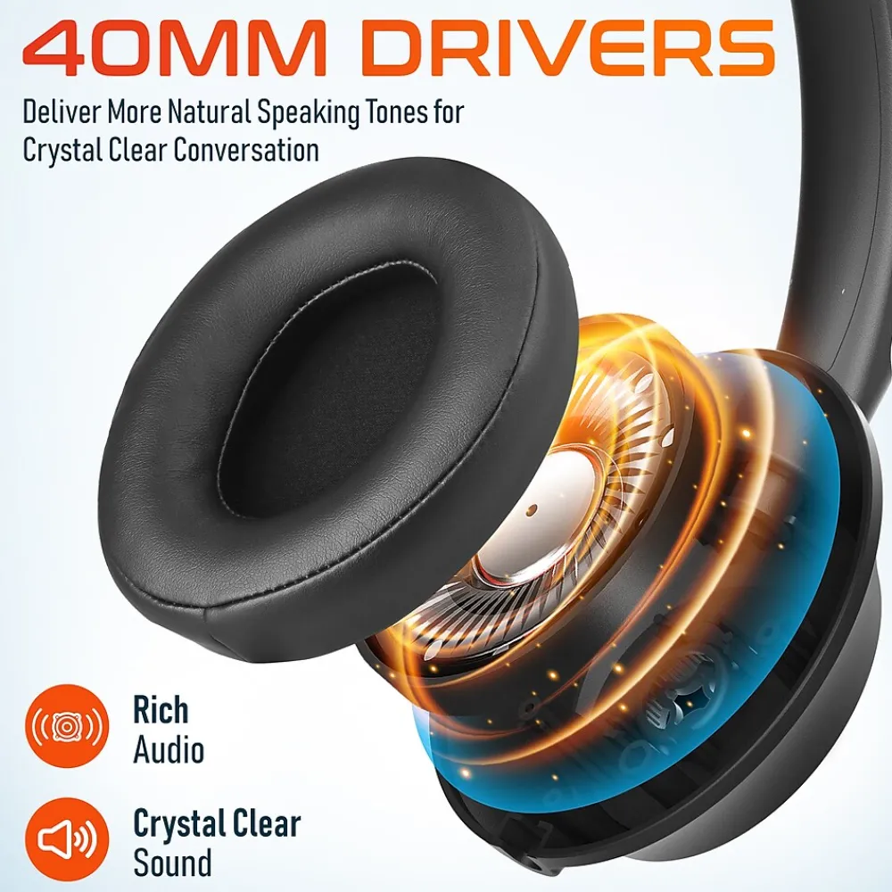 Best Delton 40Y Noise-Canceling Mono Over-the-Ear Headset, USB Type-A (DWH40YAC)