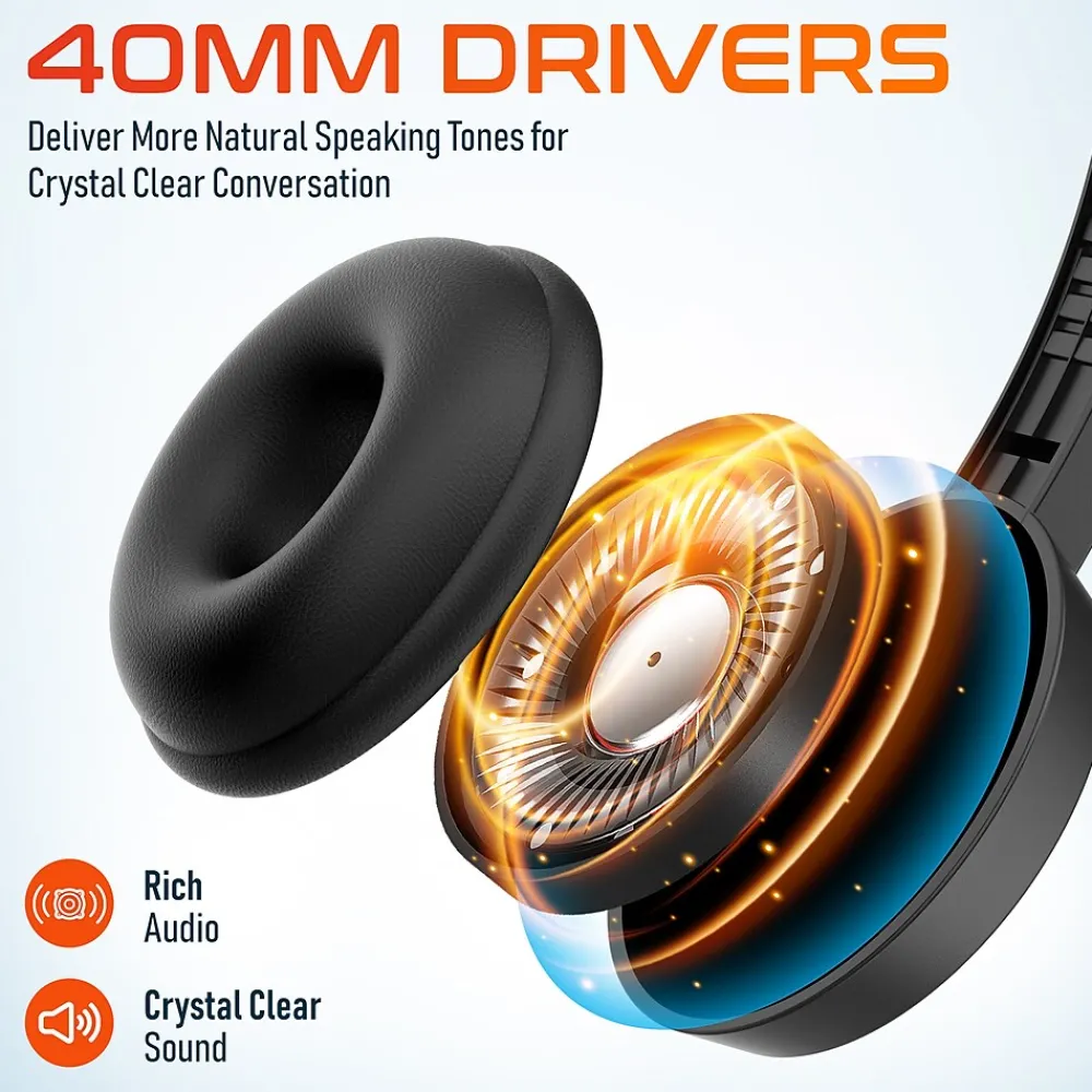 Hot Delton 12Y Stereo On-Ear Computer Headset, USB Type-A (DWH12Y)