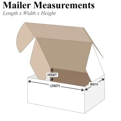 Sale Unbranded Deluxe Literature Mailers, 12" x 10" x 6", White, 50/Bundle (MFL12106)