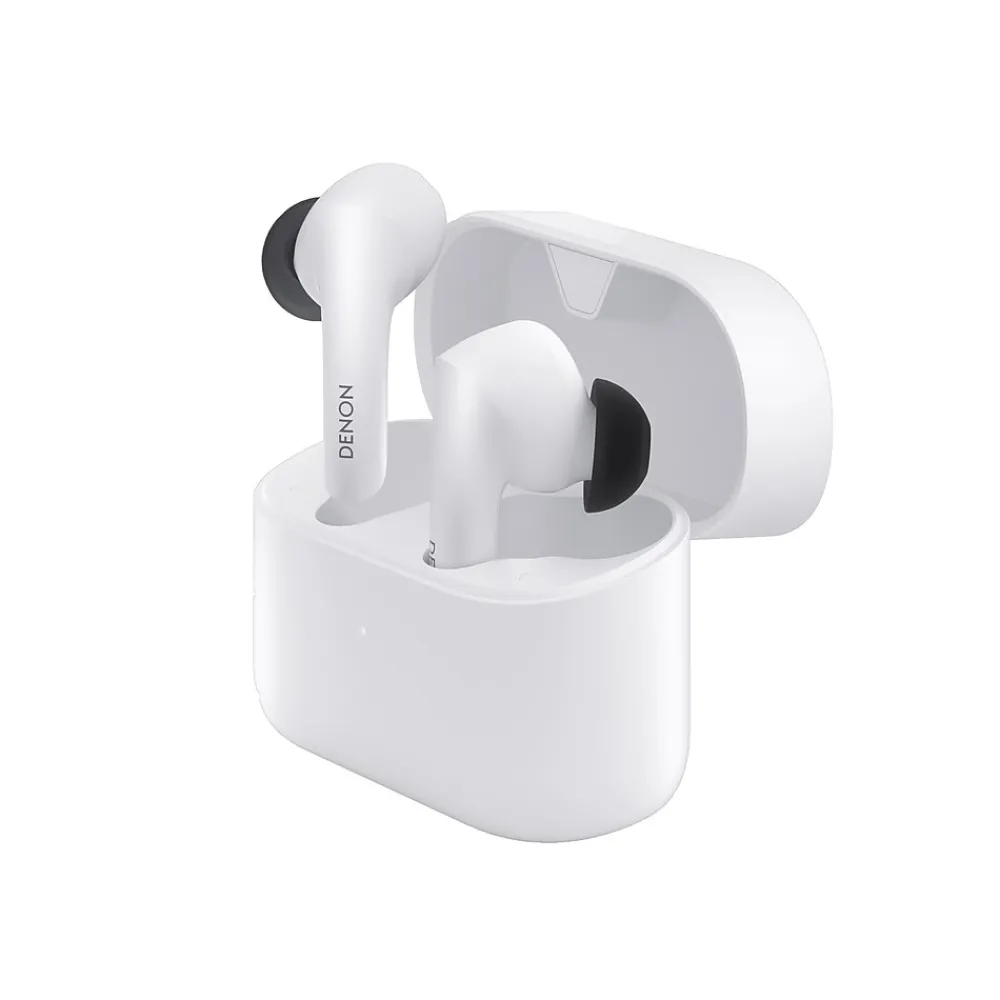 Wireless Noise Canceling Earbuds, Bluetooth, White (AHC630WT)<Denon Outlet