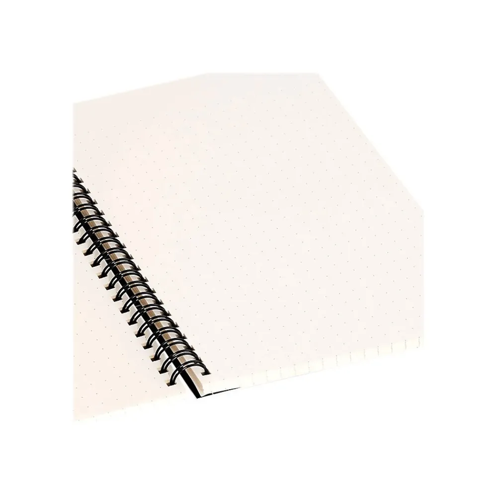 Notebooks|DENY Designs Between the Lines by Iveta Abolina Notebook, 5.5" x 8.25", Dotted, 40 Sheets, Black/White (68195-nobs01)