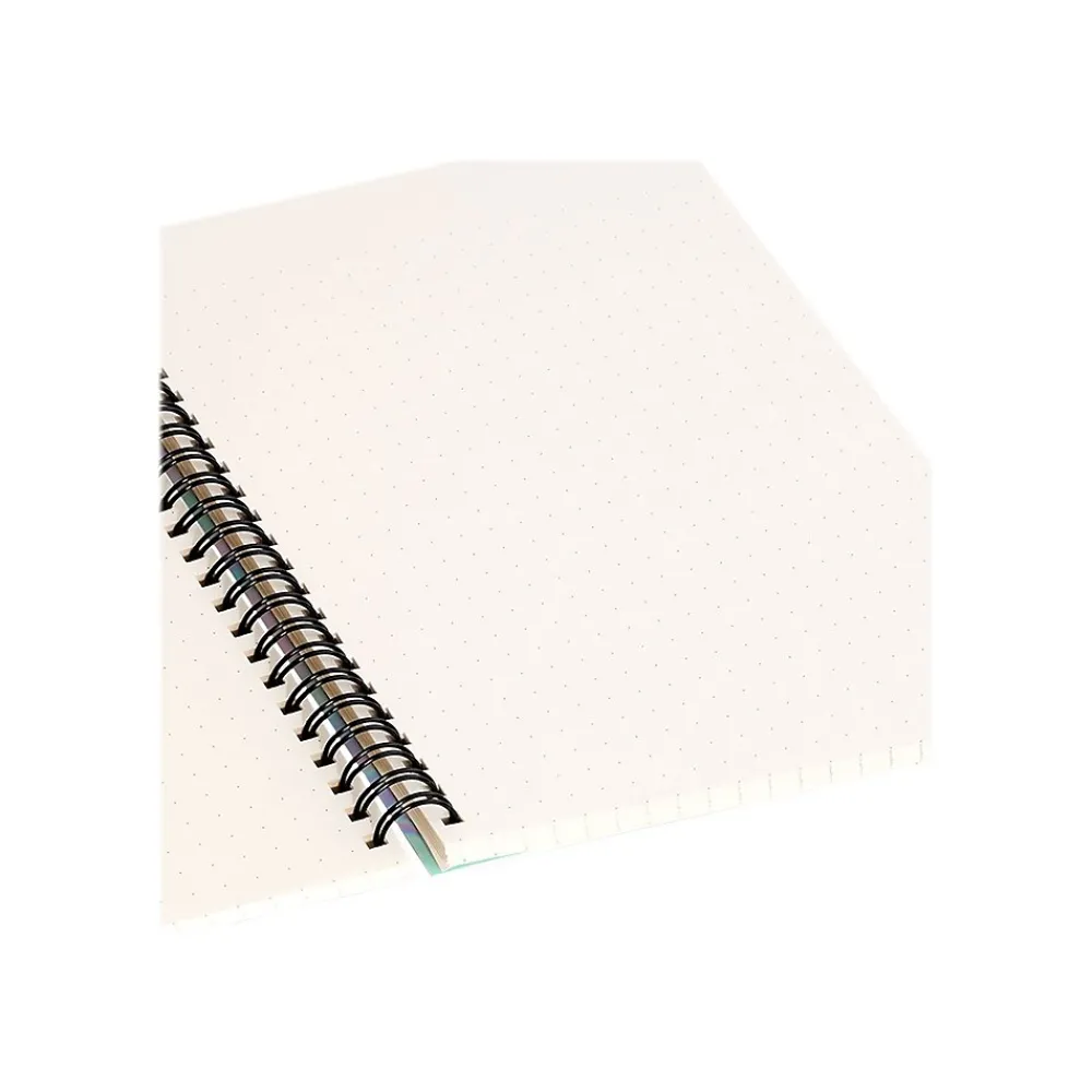 Notebooks|DENY Designs Unicorn Holograph by 83 Oranges Professional Notebooks, 5.5" x 8.25", Dotted, 40 Sheets, Multicolor (70470-NOBS01)