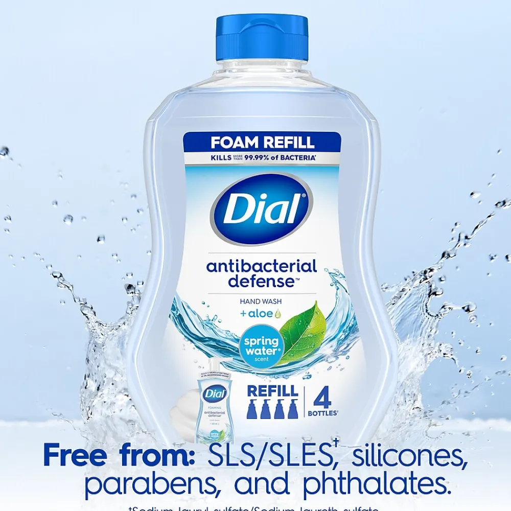 Antibacterial Defense Foaming Hand Soap Refill, Spring Water Scent, 30 Fl. Oz. (17000350875)<Dial Clearance