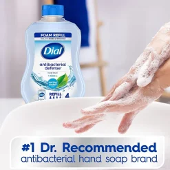Antibacterial Defense Foaming Hand Soap Refill, Spring Water Scent, 30 Fl. Oz. (17000350875)<Dial Clearance