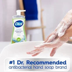 Antibacterial Foaming Hand Soap, Fresh Pear Scent, 8/Carton (017000347219)<Dial Hot