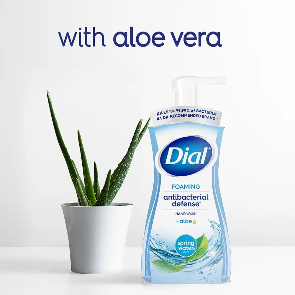 Antibacterial Foaming Hand Soap, Spring Water Scent, 8/Carton (017000347394)<Dial