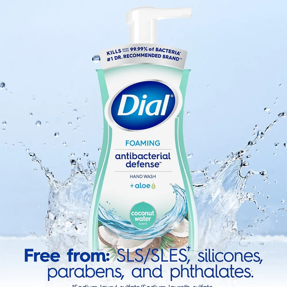 Antibacterial Foaming Hand Soap, Coconut Water Scent, 8/Carton (017000347158)<Dial New