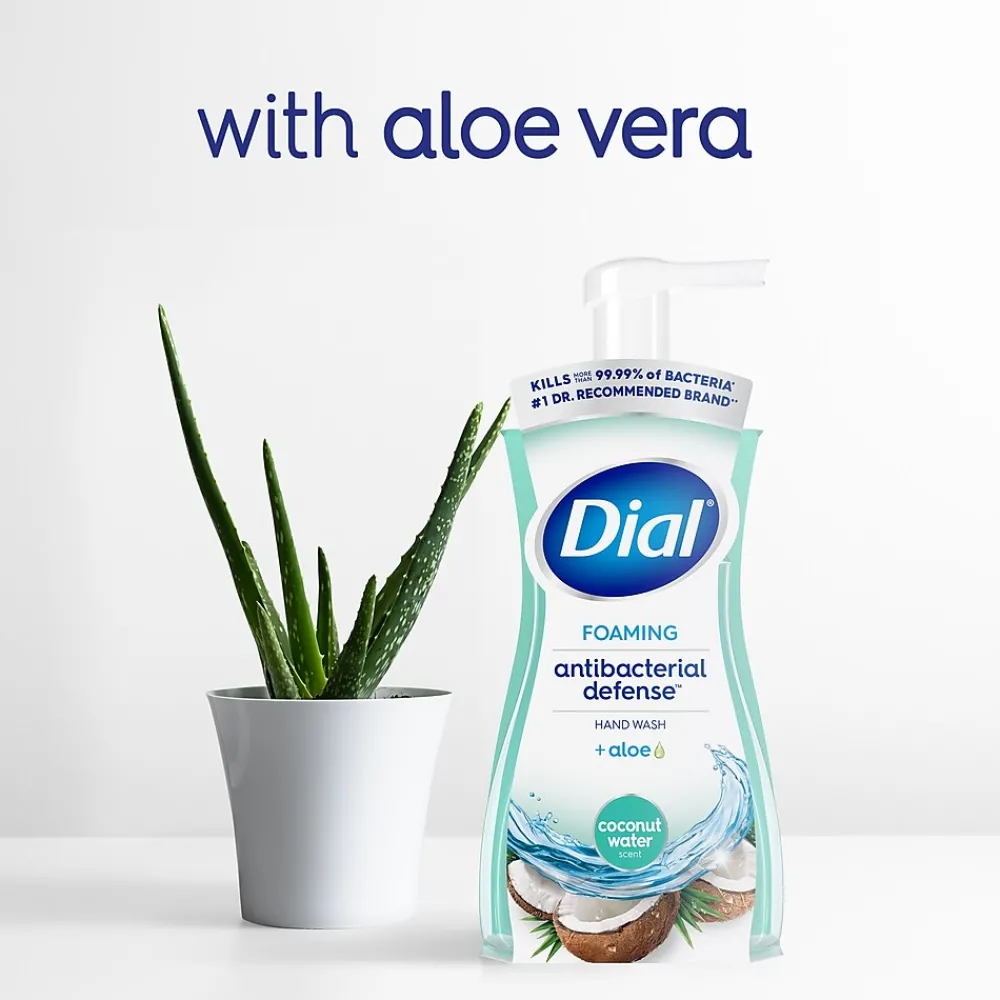 Antibacterial Foaming Hand Soap, Coconut Water Scent, 8/Carton (017000347158)<Dial New