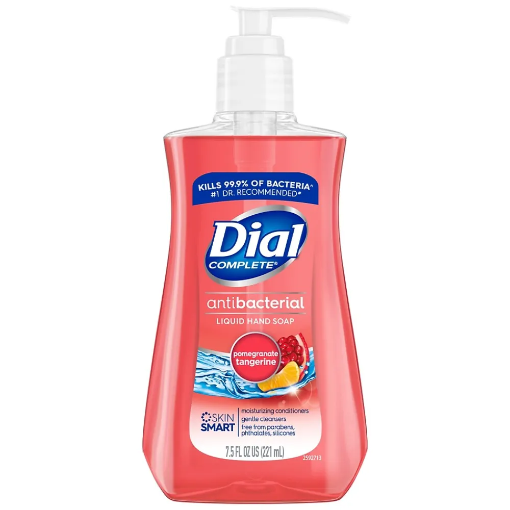 Antibacterial Liquid Hand Soap, Pomegranate Tangerine, 7.5 oz. (DIA02795EA)<Dial Online