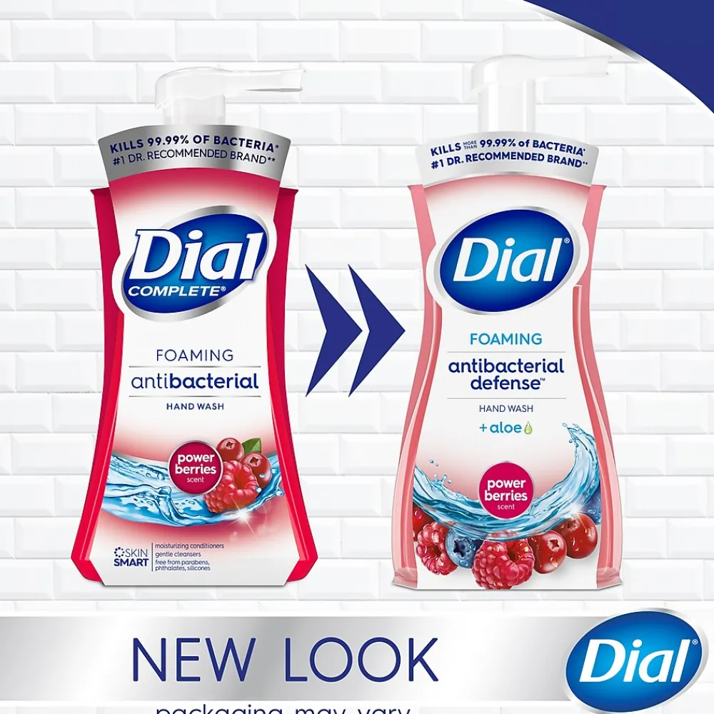Complete Antibacterial Foaming Hand Soap, Power Berries, 7.5 Oz. (DIA 03016)<Dial New