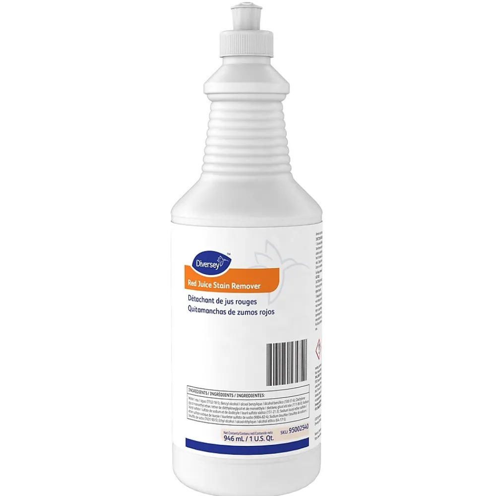 Red Juice Stain Remover, Mild Scent, 32 Oz., 6/Carton (95002540)<Diversey Clearance