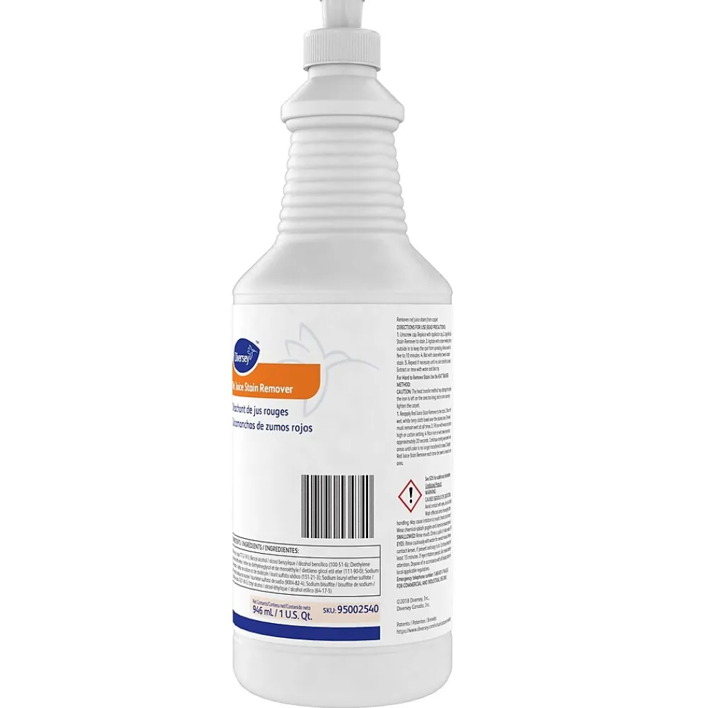 Red Juice Stain Remover, Mild Scent, 32 Oz., 6/Carton (95002540)<Diversey Clearance