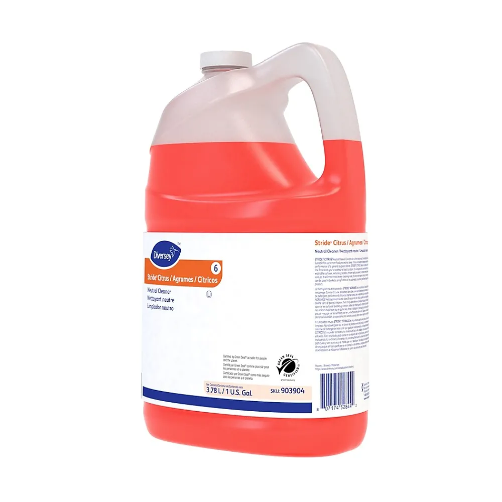 Stride Neutral Cleaner, Fresh Citrus, 128 Fl. Oz. (903904)<Diversey New