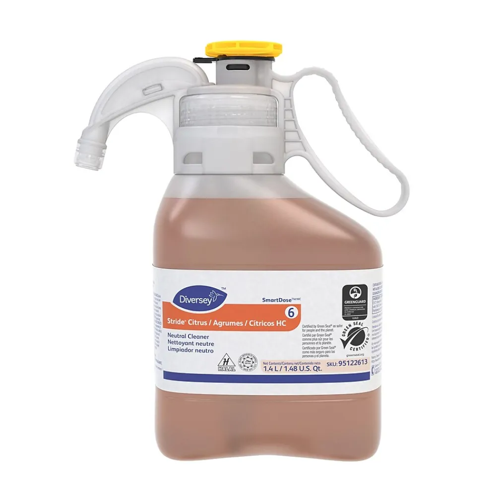Diversey Neutral Floor Cleaner, SmartDose, 1.4L, 2 Bottles/Carton (95122613)<Stride Hot