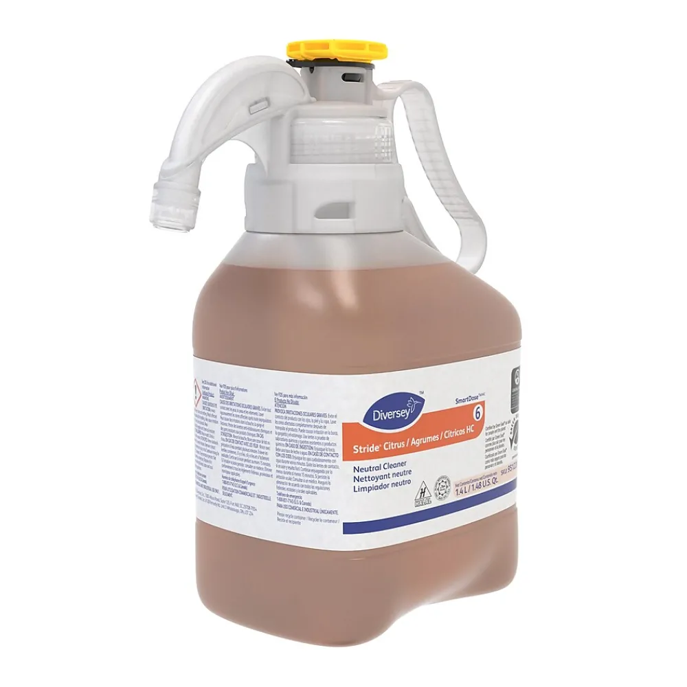 Diversey Neutral Floor Cleaner, SmartDose, 1.4L, 2 Bottles/Carton (95122613)<Stride Hot