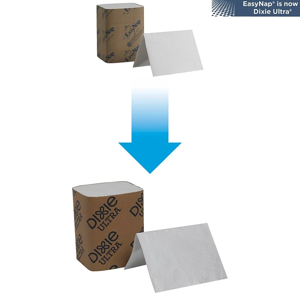 Dixie Ultra Interfold 2-Ply Napkin Dispenser Refill by GP PRO, White, 250 Napkins /Pack, 24/Carton (32006)