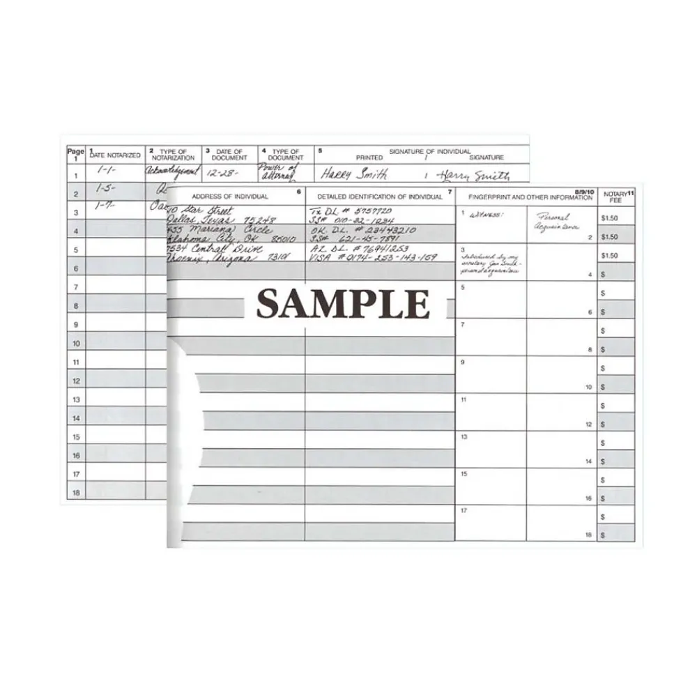 Accounting & Record Journals*Dome Notary Public Record Book, Red (880)