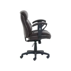 Office Chairs*Dormeo Bonded Leather Task Chair, Brown (51451)