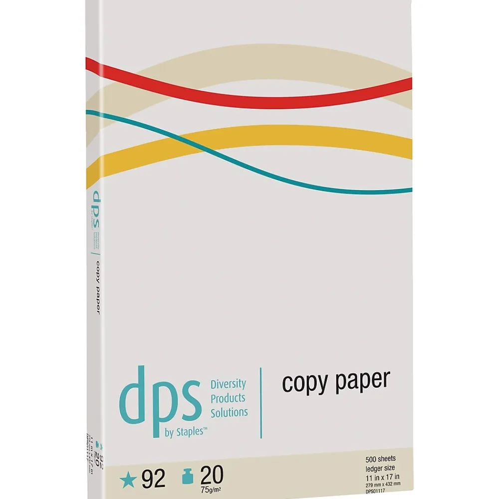 Copy Paper*Diversity Products Solutions by Staples DPS by Staples 11" x 17" Copy Paper, 20 lbs., 92 Brightness, 500/Ream (DPS01117)