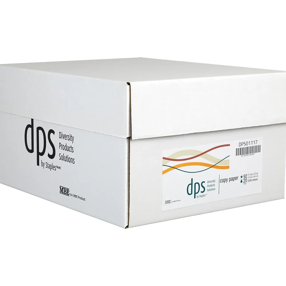 Multipurpose Paper*Diversity Products Solutions by Staples DPS by Staples 11" x 17" Multipurpose Paper, 20 lbs., 92 Brightness, 2500/Carton (DPS01117)