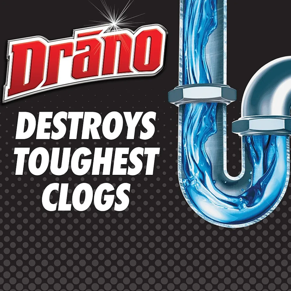 Max Gel Clog Remover Drain Cleaner, 1 Gal. (696642EA)<Drano Hot
