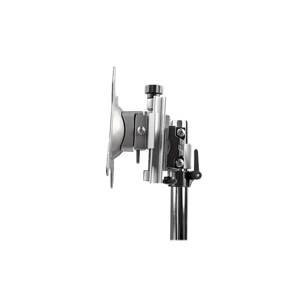 Online StarTech Dual Monitor Stand - Free Standing Desktop Pole Stand for 2x 24" VESA Mount Displays -Synchronized Height Adjustable - Silver