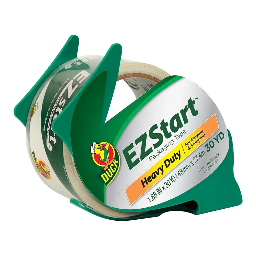 Sale Duck EZ-Start Packing Tape with Dispenser, 1.88" x 30 yds., Clear (393192/313078)