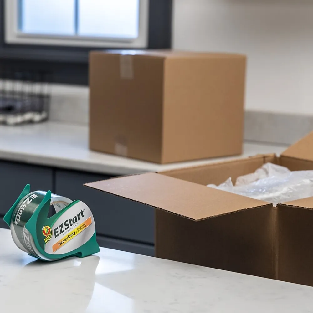 Sale Duck EZ-Start Packing Tape with Dispenser, 1.88" x 30 yds., Clear (393192/313078)