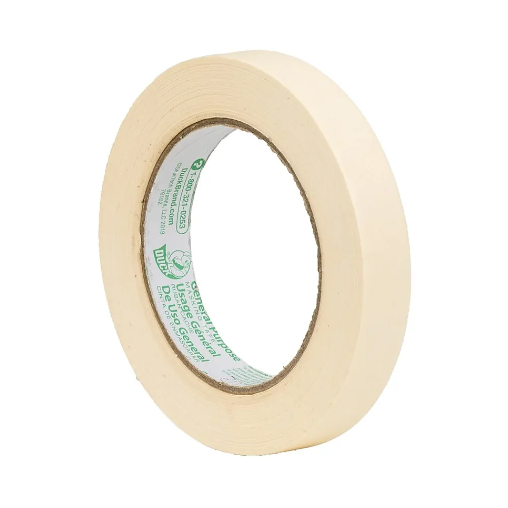 Duck General Purpose Masking Tape, 0.7" x 60 yds., Beige (240188)