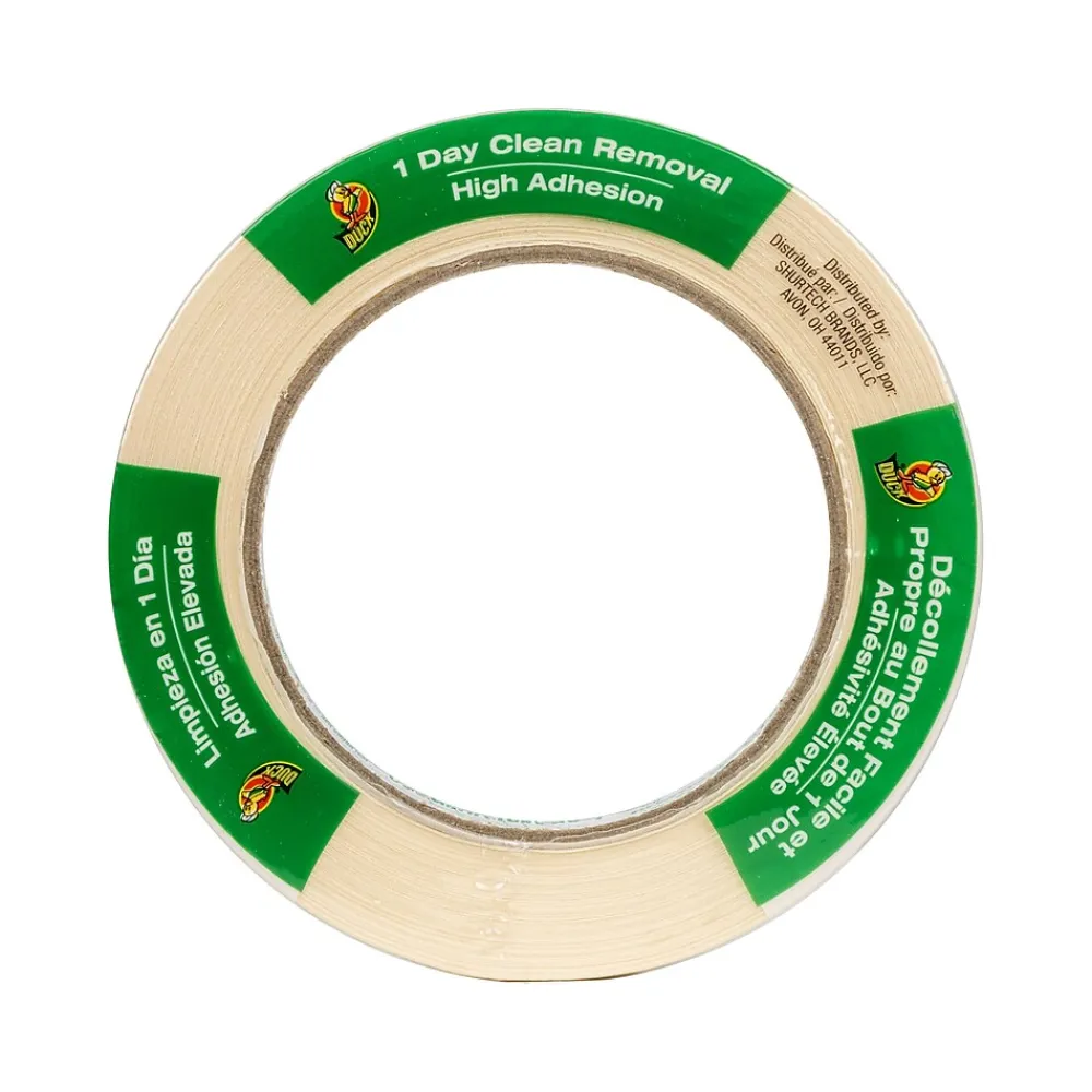 Duck General Purpose Masking Tape, 0.7" x 60 yds., Beige (240188)