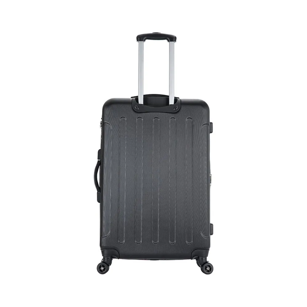 Intely 28" Hardside Suitcase, 4-Wheeled Spinner, TSA Checkpoint Friendly, Black (DKINT00M-BLK)<DUKAP