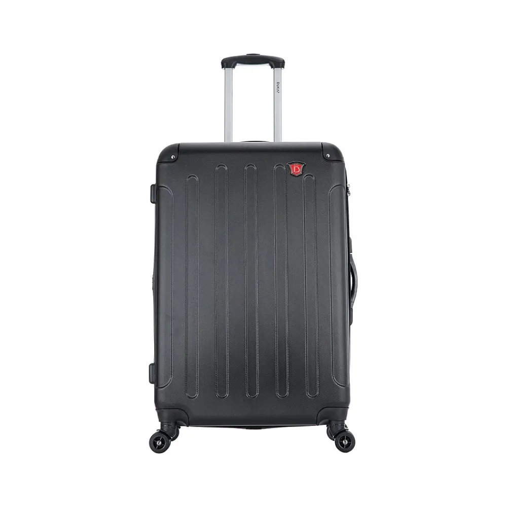 Intely 28" Hardside Suitcase, 4-Wheeled Spinner, TSA Checkpoint Friendly, Black (DKINT00M-BLK)<DUKAP