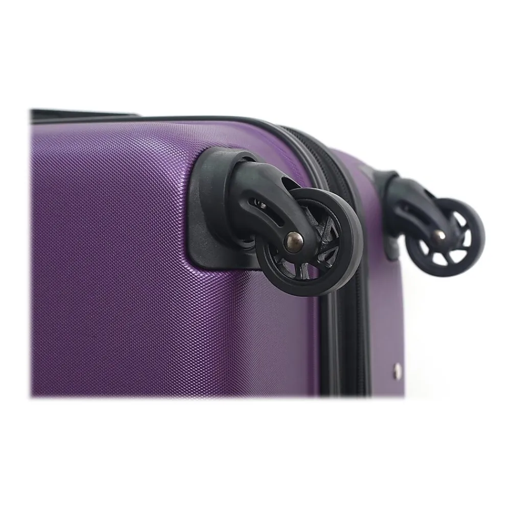 Rodez 20" Hardside Carry-On Suitcase, 4-Wheeled Spinner, TSA Checkpoint Friendly, (DKROD00S-PUR)<DUKAP Best