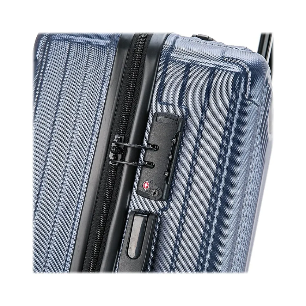 Stratos 20" Hardside Carry-On Suitcase, 4-Wheeled Spinner, TSA Checkpoint Friendly, Blue (DKSTR00S-BLU)<DUKAP Best