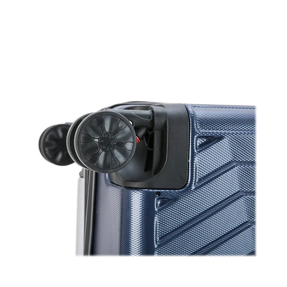 Stratos 20" Hardside Carry-On Suitcase, 4-Wheeled Spinner, TSA Checkpoint Friendly, Blue (DKSTR00S-BLU)<DUKAP Best