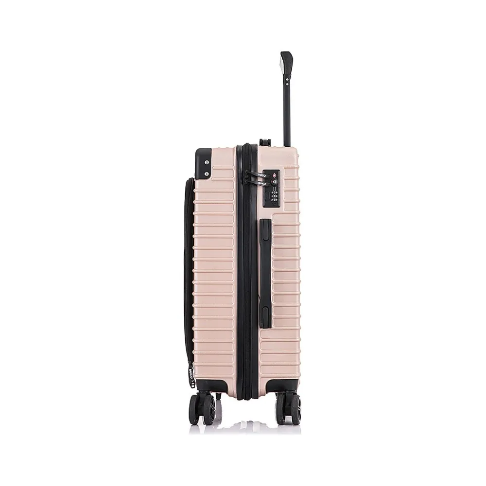Tour 20" Hardside Carry-On Suitcase, 4-Wheeled Spinner, TSA Checkpoint Friendly, (DKTOU00S-CHA)<DUKAP Best