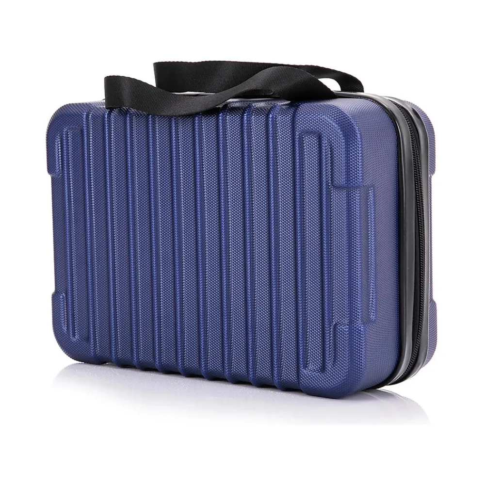 Tour 11.5" Plastic Toiletry Bag, Water Resistant, (DKTOU00XS-BLU)<DUKAP Outlet