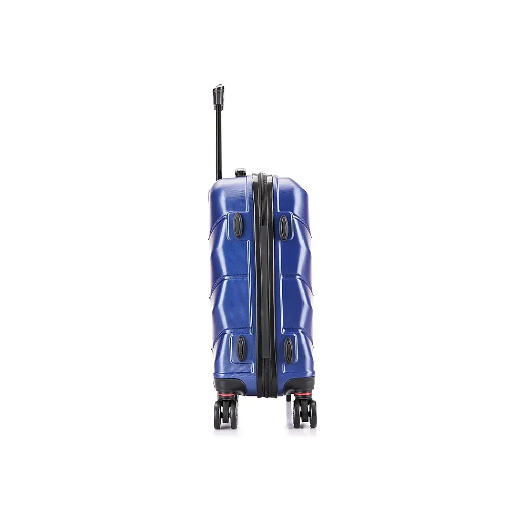Zonix 20" Hardside Carry-On Suitcase, 4-Wheeled Spinner, Blue (DKZON00S-BLU)<DUKAP Online