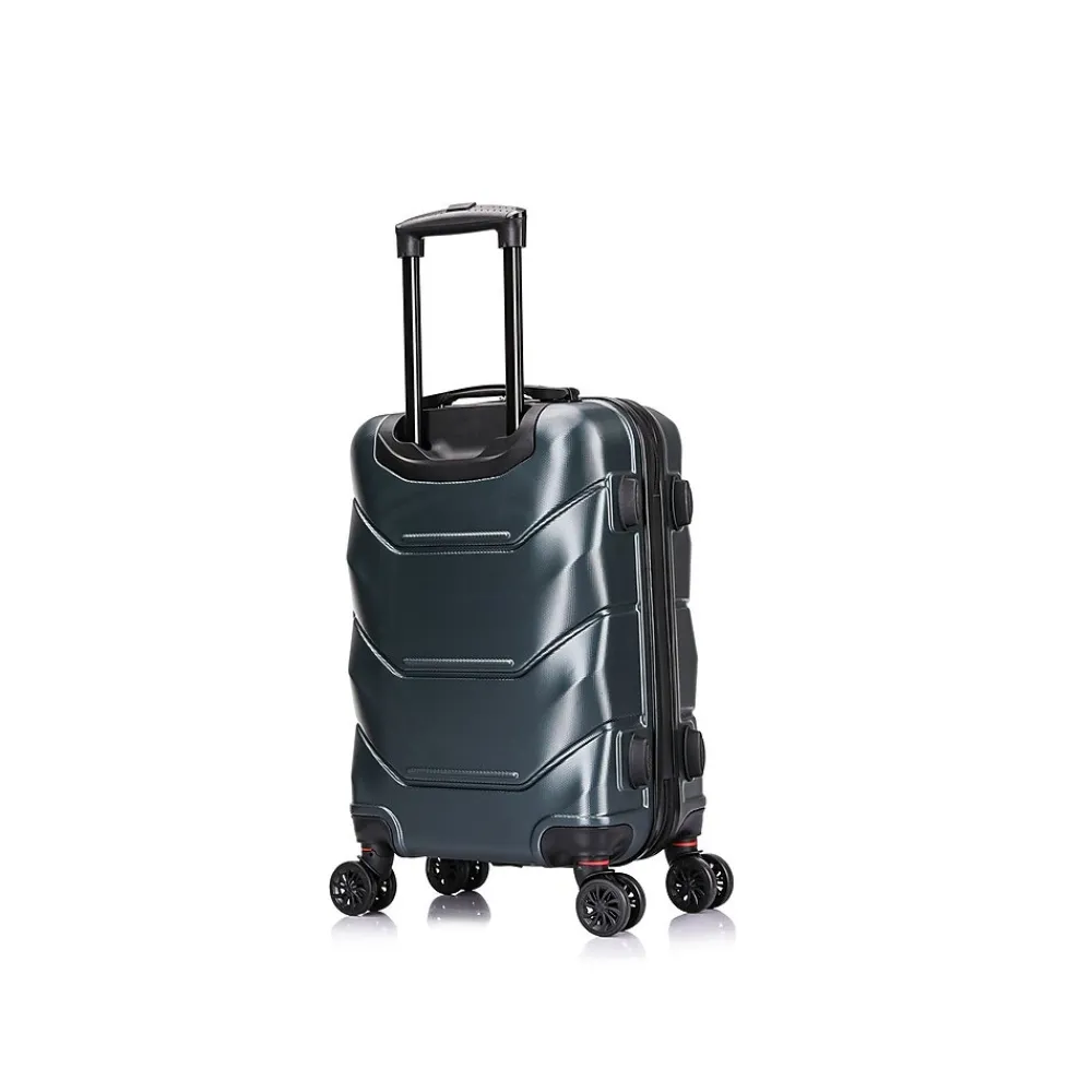 Zonix 20" Hardside Carry-On Suitcase, 4-Wheeled Spinner, Green (DKZON00S-GRE)<DUKAP Sale