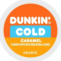 Dunkin' Cold Caramel Iced Coffee Keurig® K-Cup® Pods, Medium Dark Roast, 22/Box (5000375314)