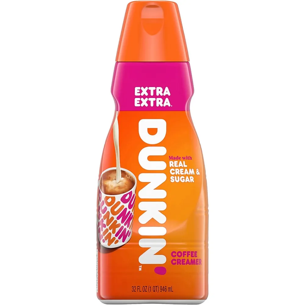 Dunkin' Extra Extra Coffee Creamer, 32 Oz, 2PK