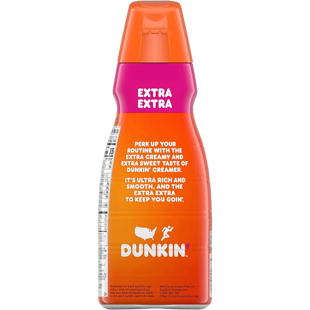 Dunkin' Extra Extra Coffee Creamer, 32 Oz, 2PK