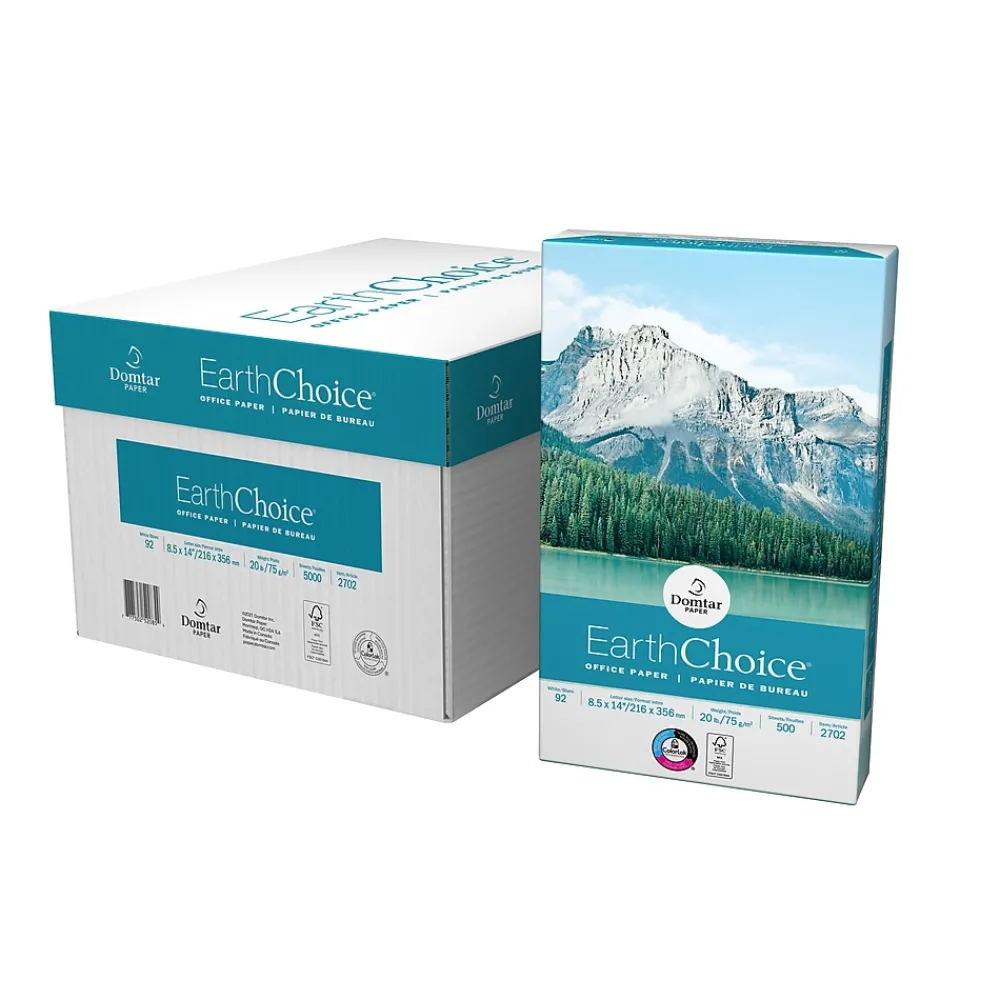 Copy Paper*EarthChoice 8.5" x 14" Copy Paper, 20 lbs., 92 Brightness, 500 Sheets/Ream (2702)
