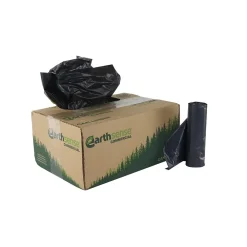 Earthsense 33 Gallon Industrial Trash Bag, 33" x 39", Low Density, 1.25 mil, Black, 100 Bags/Box (RNW4050-538934)<Berry Global