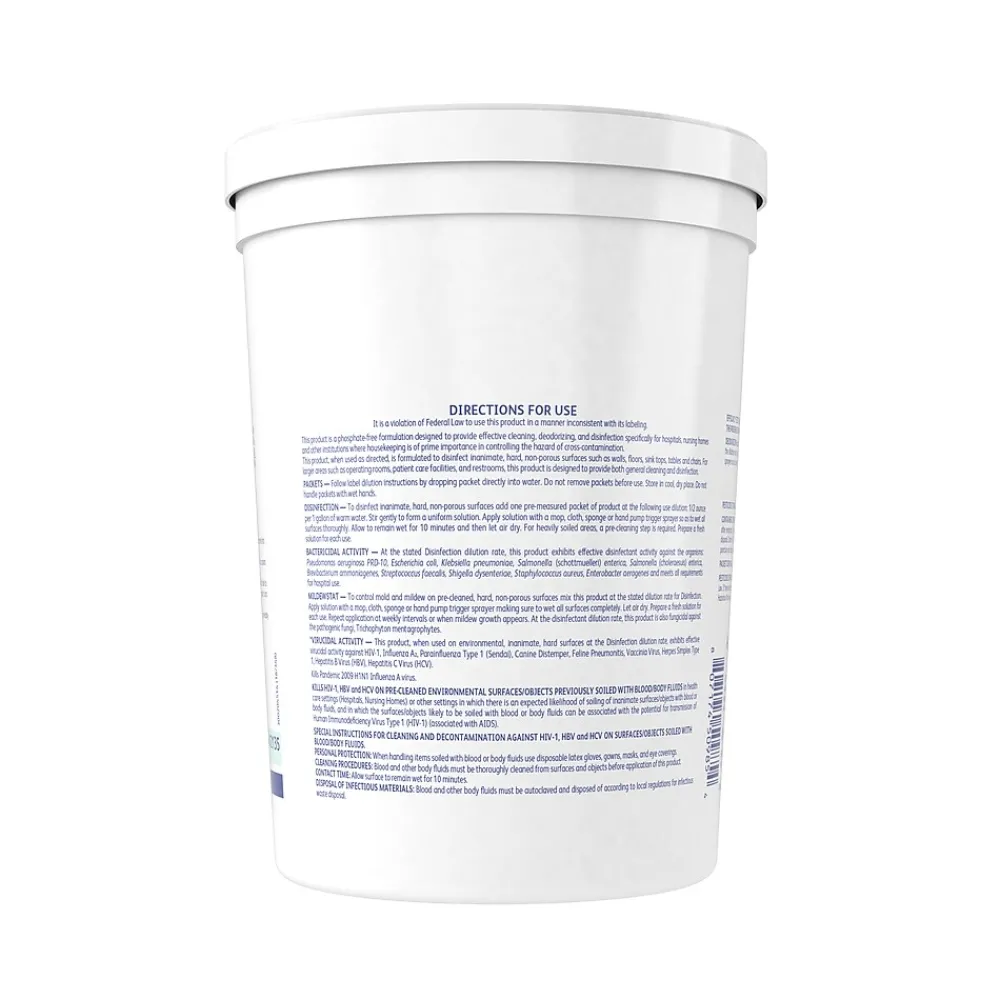 Detergent/Disinfectant, Original Scent, .5 oz. Packets, 90/Tub, 2 Tubs/Carton (DVO5412135)<Easy Paks Sale