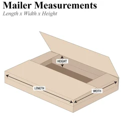 Sale Unbranded Easy-Fold Mailers, 12 1/8" x 9 1/8" x 3", Kraft, 50/Bundle (M1293BFK)
