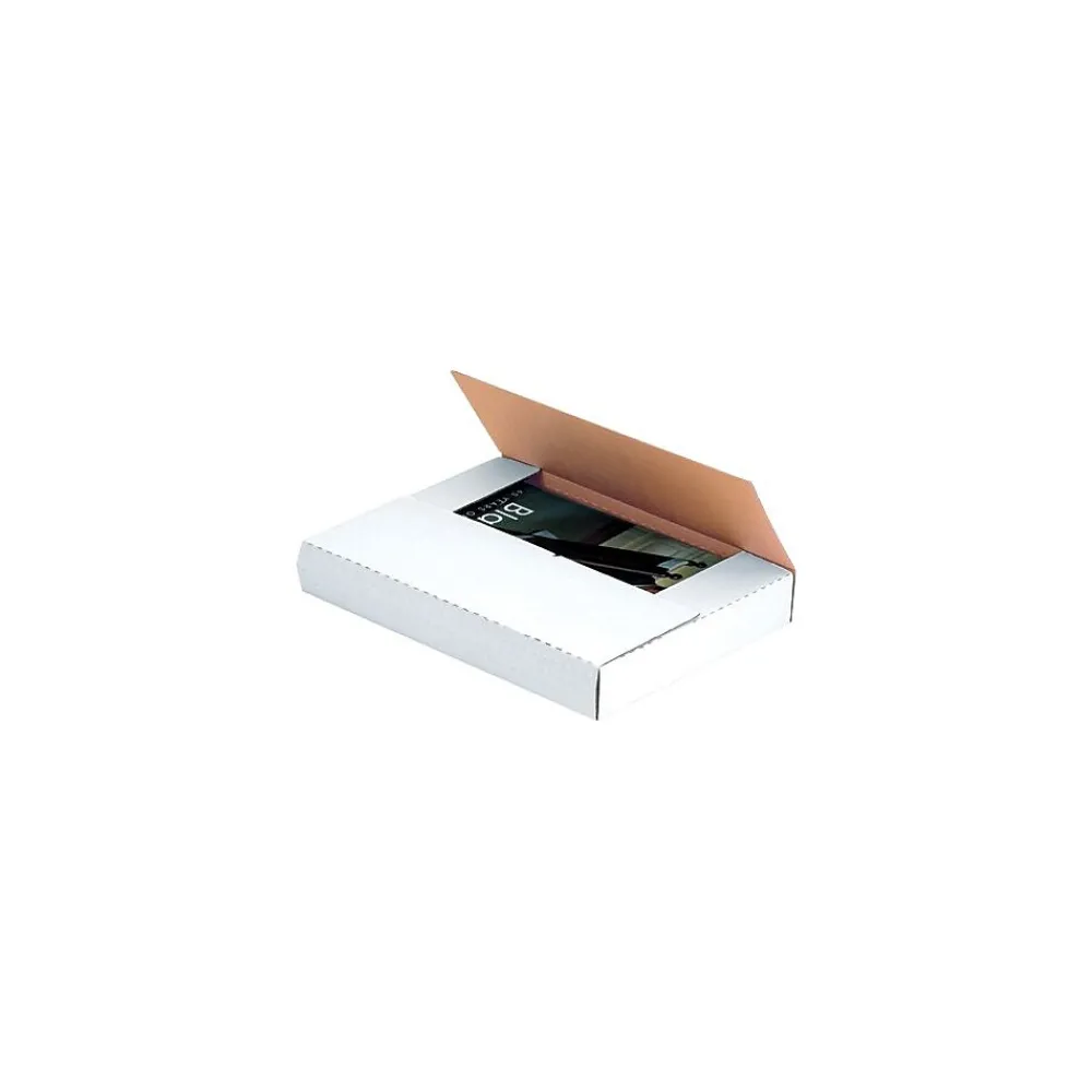 Best Unbranded Easy-Fold Mailers, 9 5/8" x 6 5/8" x 3 1/2", White, 50/Bundle (M963BF)